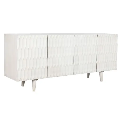 Aparador DKD Home Decor 177 x 40 x 75 cm Branco Madeira de Mangueira