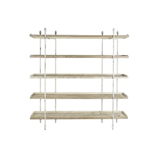 Estantes DKD Home Decor Branco Natural Metal Abeto Madeira de Abeto 40 % Metal 190 x 40 x 200 cm