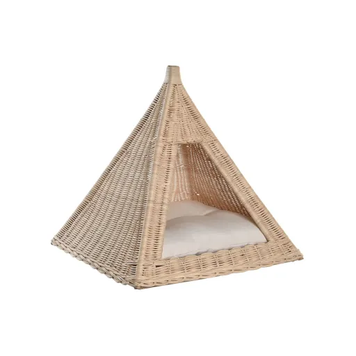 Cama para Cães DKD Home Decor Natural Rotim 45 x 45 x 45 cm