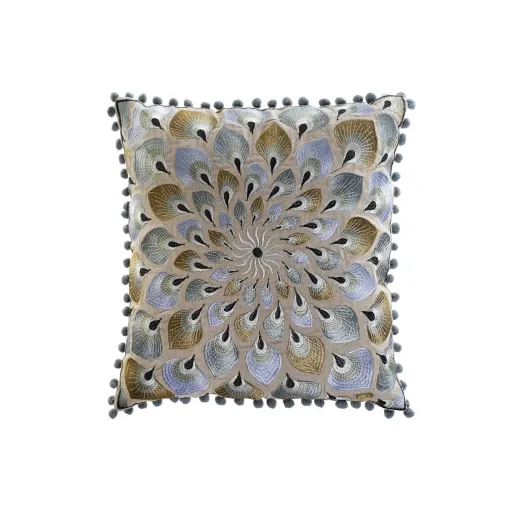 Almofada DKD Home Decor 40 x 15 x 40 cm Bege Azul