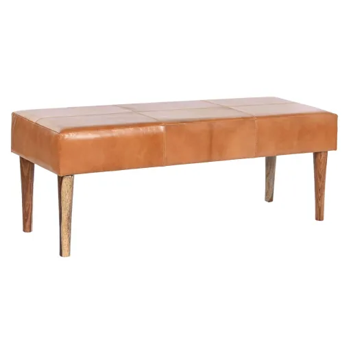 Banqueta DKD Home Decor Camel Madeira 122 x 41 x 46 cm