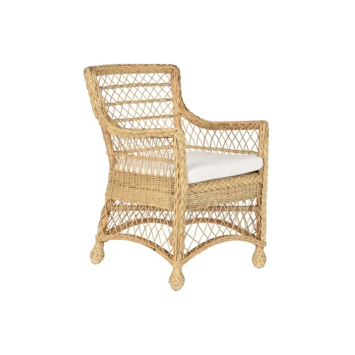 Poltrona DKD Home Decor Branco Natural 56 x 63 x 86 cm