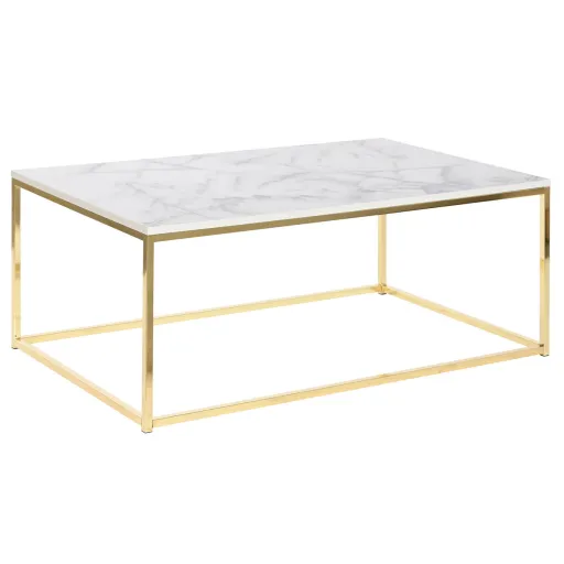 Mesa de Centro DKD Home Decor Metal Madeira MDF 100 x 60 x 40 cm