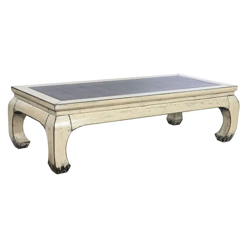 Mesa de Centro Home ESPRIT Rotim Madeira de Olmo 150 x 69 x 45 cm