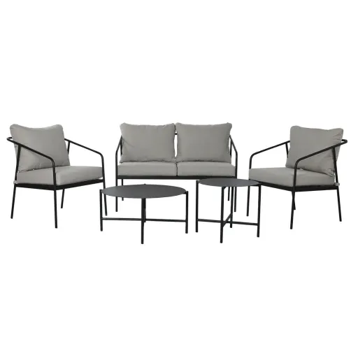 Conjunto de Mesa, Banco e 2 Cadeiras Home ESPRIT Aço 121 x 70 x 75 cm