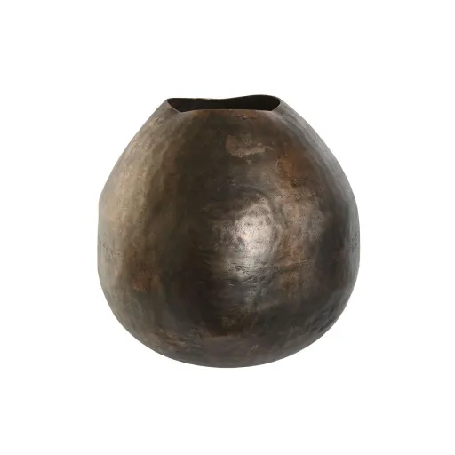 Vaso DKD Home Decor Bronze Dourado Alumínio Acabamento Envelhecido 34 x 33 x 33 cm