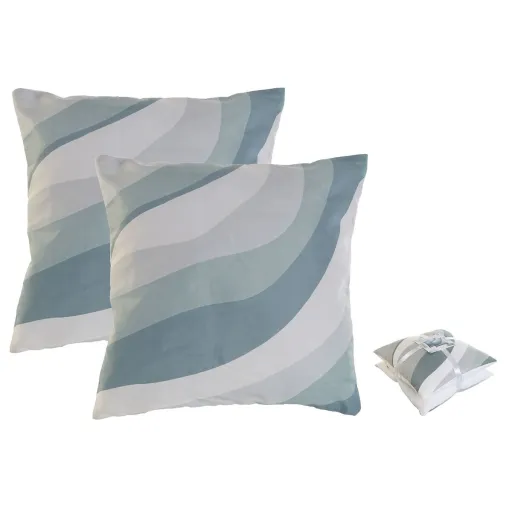 Conjunto de Almofadas Home ESPRIT Ondas 45 x 5 x 45 cm (2 Unidades)