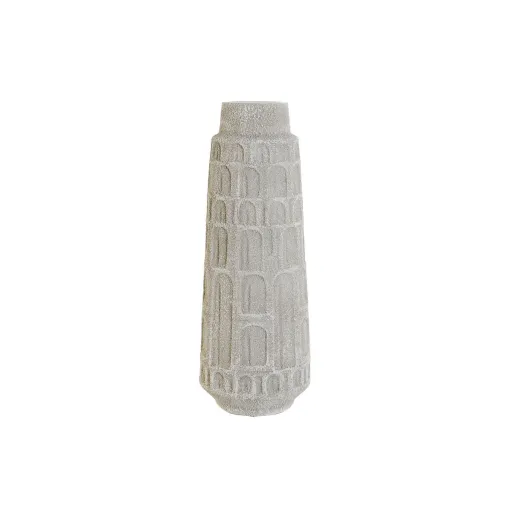 Vaso Home ESPRIT Branco Resina 15 x 15 x 41 cm