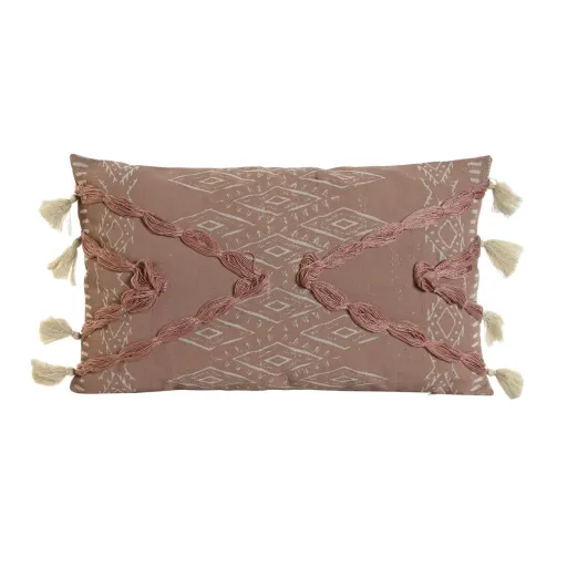 Almofada Home ESPRIT Branco Terracota Boho 50 x 5 x 30 cm