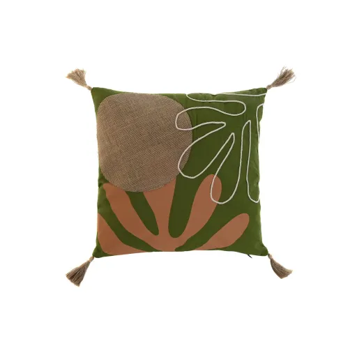 Almofada Home ESPRIT Verde Boho 45 x 5 x 45 cm