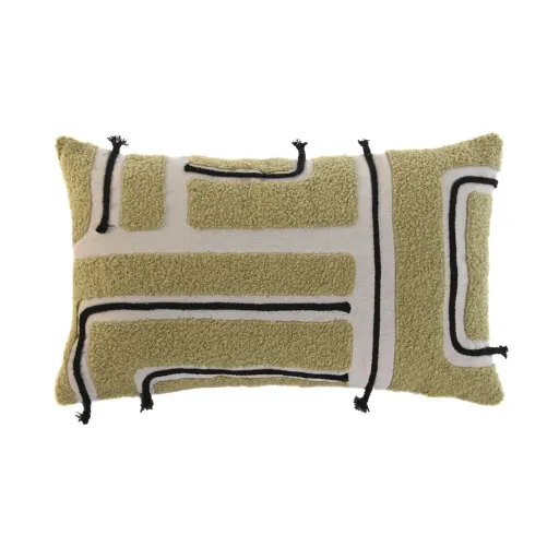 Almofada Home ESPRIT Verde Boho 50 x 5 x 30 cm