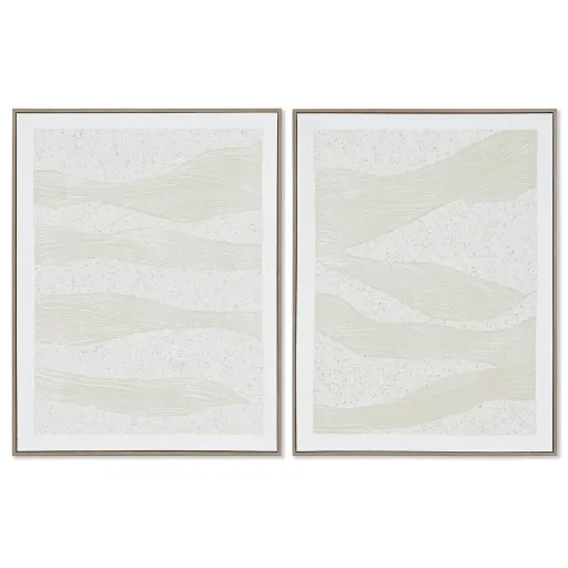 Pintura Home ESPRIT Abstrato Urbana 62,3 x 4,5 x 82 cm (2 Unidades)