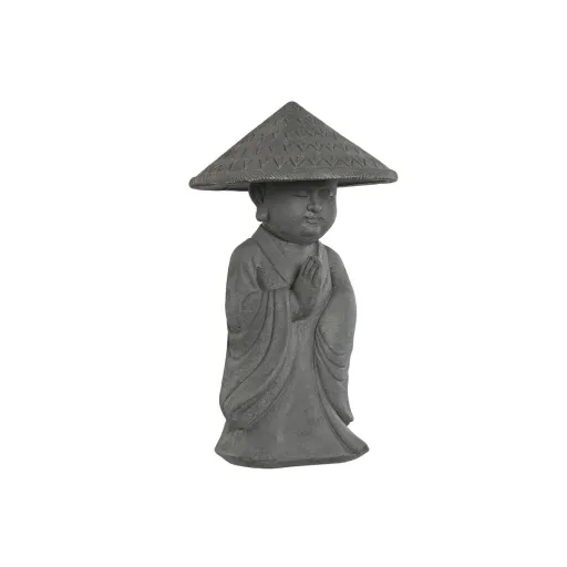 Figura Decorativa Home ESPRIT Cinzento Monge Oriental 30 x 30 x 51 cm