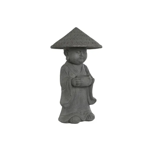 Figura Decorativa Home ESPRIT Cinzento Monge Oriental 30 x 30 x 53 cm