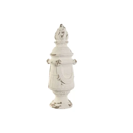 Figura Decorativa Home ESPRIT Branco Decapé 24 x 24 x 60 cm