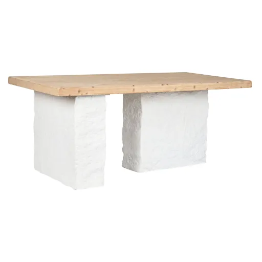 Mesa de Jantar Home ESPRIT Branco Resina Abeto 180 x 90 x 77 cm