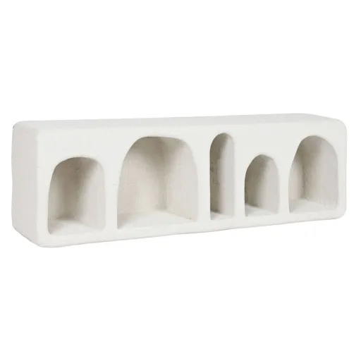 Estantes Home ESPRIT Branco Abeto Madeira MDF 100 x 18 x 30 cm De Parede