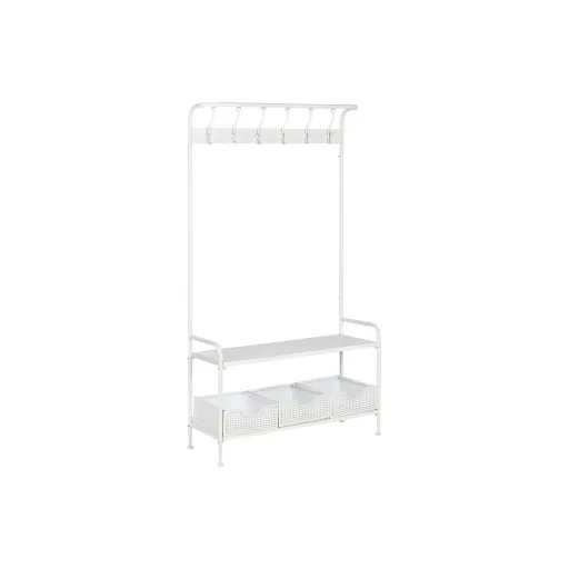 Aparador com Gavetas Home ESPRIT Branco Metal 110 x 36 x 186 cm