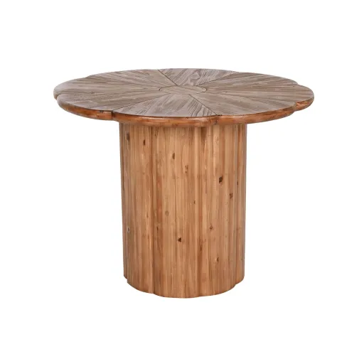 Mesa de Jantar Home ESPRIT Natural Madeira 100 x 100 x 77 cm