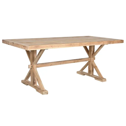 Mesa de Jantar Home ESPRIT Natural Madeira 200 x 100 x 80 cm