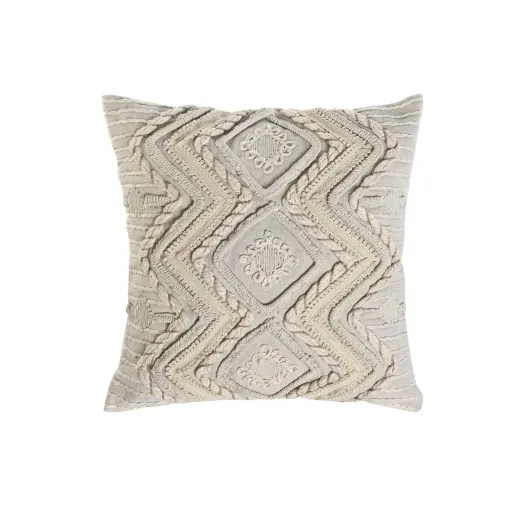 Almofada Home ESPRIT Branco Boho 45 x 45 cm