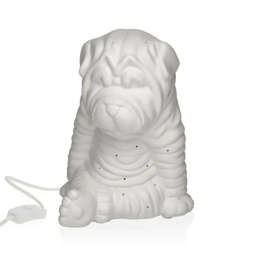 Lâmpada de Mesa Versa Cão Porcelana (17,1 x 19,6 x 15 cm)