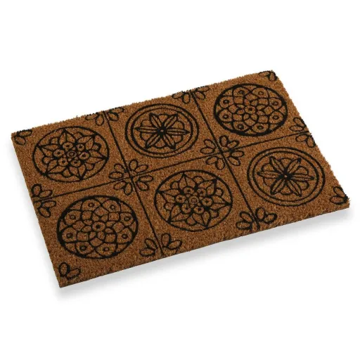 Tapete Versa Mandalas Pop Fibra de Coco (40 x 2 x 60 cm)