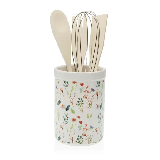 Recipiente para Utensílios de Cozinha Versa Sansa Cerâmica 10 x 15 x 10 cm