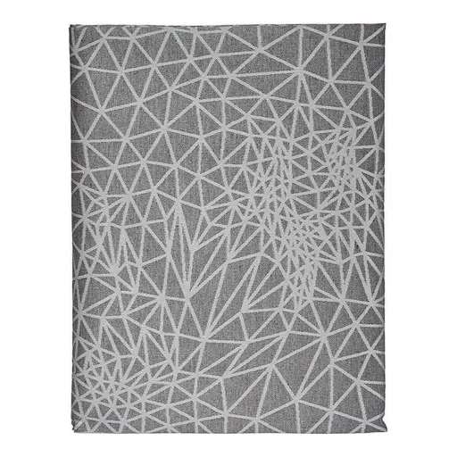 Toalha de Mesa Abstrato Cinzento Jacquard Branco (140 x 180 cm)