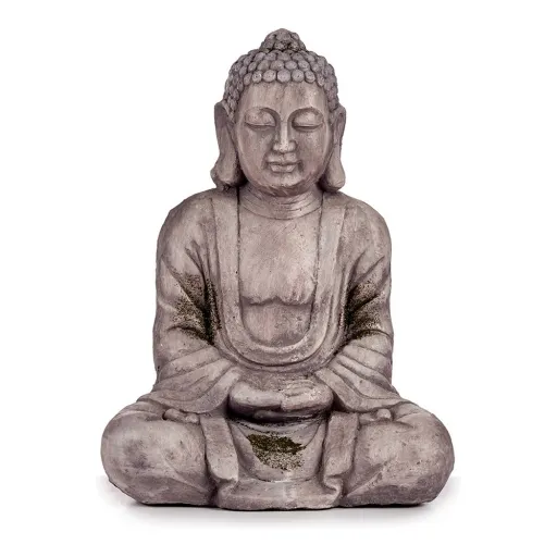 Figura Decorativa para Jardim Buda Cinzento Poliresina (25 x 57 x 42,5 cm)