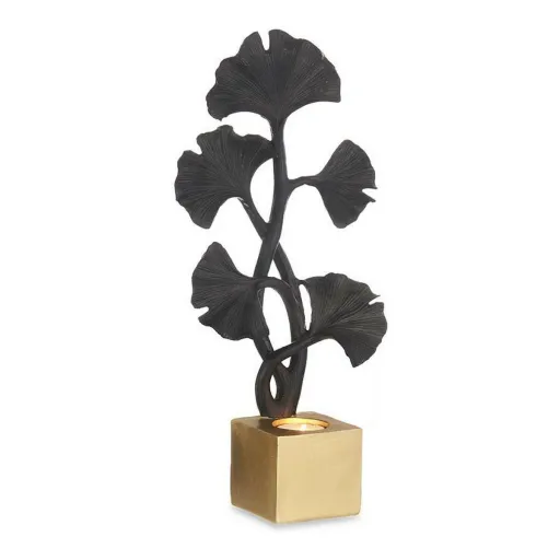 Figura Decorativa Preto Bloemen Poliresina (7,7 x 36,3 x 16,5 cm)