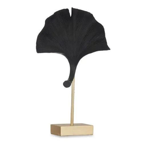 Figura Decorativa Flor Preto Poliresina (8 x 37 x 24,5 cm)