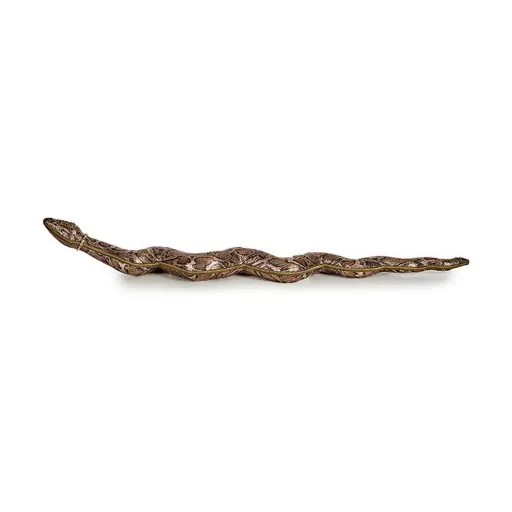 Decoração Serpente Castanho Sintético