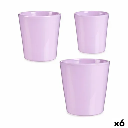 Conjunto de Vasos Lilás Argila (6 Unidades)