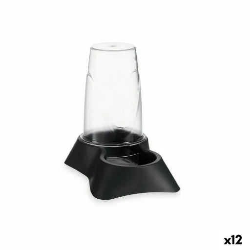 Comedouro para Animais de Estimação Transparente Antracite Polipropileno 650 ml 12,5 x 18 x 19 cm