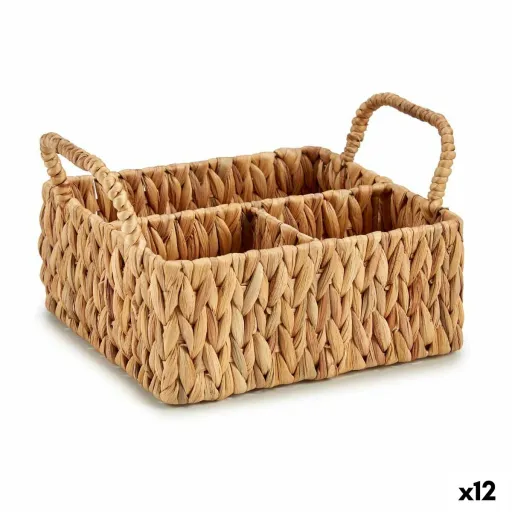 Organizador Multiusos Castanho Metal Jacinto-de-Água 20,5 x 16 x 31 cm (12 Unidades)