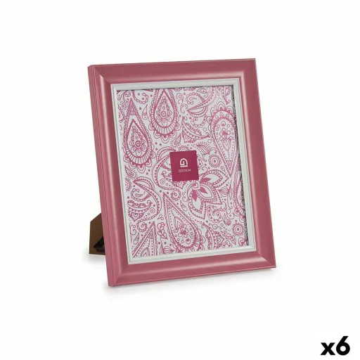 Moldura de Fotos Cristal Cor de Rosa Plástico (6 Unidades) (2 x 31 x 26 cm)