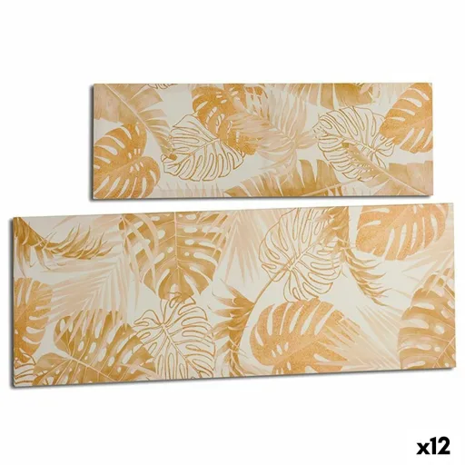 Tela Folha de Planta Dourado 90 x 30 x 1,5 cm (12 Unidades)