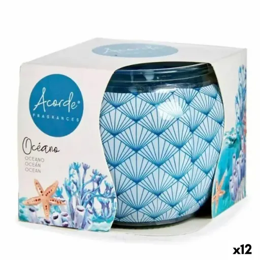 Vela Perfumada Oceano 7,5 x 6,3 x 7,5 cm (12 Unidades)