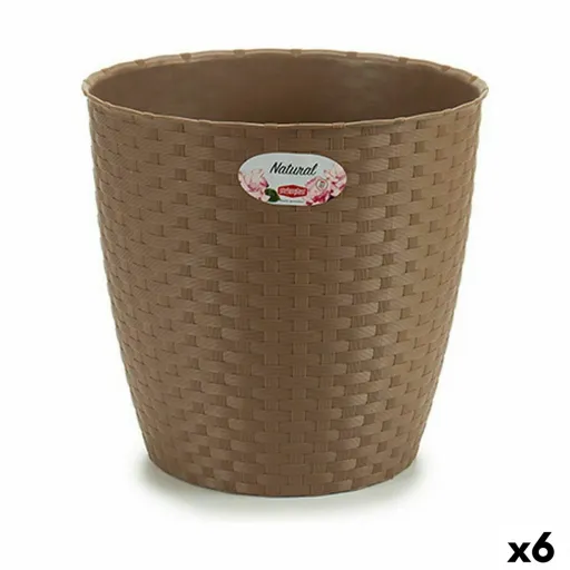 Plantador Stefanplast Castanho Plástico 29 x 27 x 29 cm (6 Unidades)