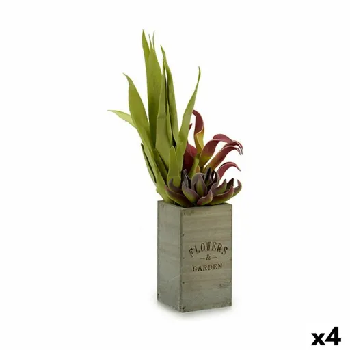 Planta Decorativa Flowers Garden Castanho Verde 10 x 50 x 10 cm (4 Unidades)