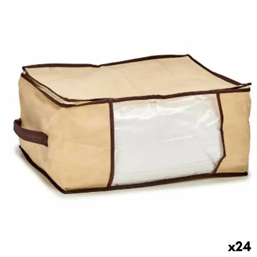 Bolsa de Armazenamento Creme Poliéster Polipropileno 27 L 45 x 30 x 20 cm (24 Unidades)