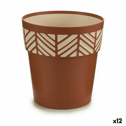 Vaso Autoirrigável Stefanplast Orfeo Terracota Plástico 19 x 19 x 19 cm (12 Unidades)