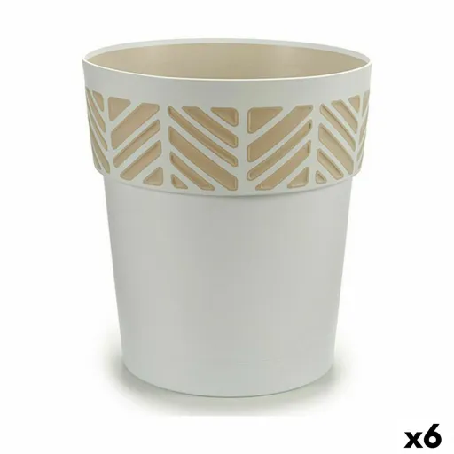 Vaso Autoirrigável Stefanplast Orfeo Branco Plástico 29 x 29 x 29 cm (6 Unidades)