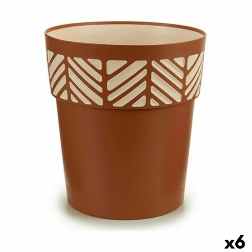 Vaso Autoirrigável Stefanplast Orfeo Terracota Plástico 29 x 29 x 29 cm (6 Unidades)