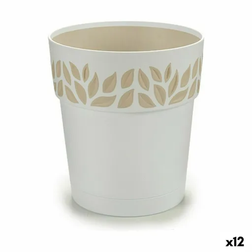 Vaso Autoirrigável Stefanplast Cloe Branco Plástico 15 x 15 x 15 cm (12 Unidades)