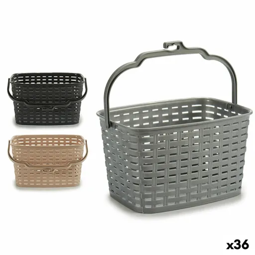 Cesto para Pinças Plástico 3 L 23,5 x 12,8 x 19 cm (36 Unidades)