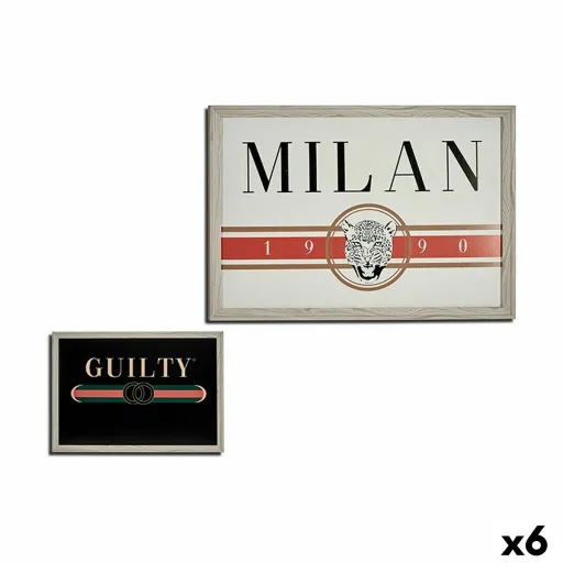 Pintura GUILTY MILAN Aglomerado 46 x 2 x 66 cm (6 Unidades)