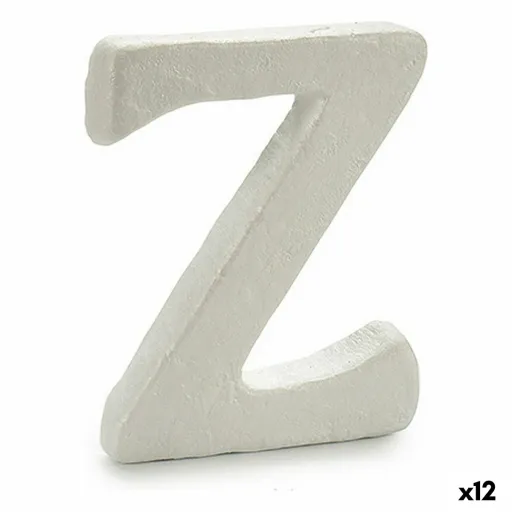 Letra Z Branco Poliestireno 1 x 15 x 13,5 cm (12 Unidades)