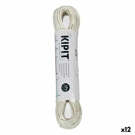 Corda para Estendal 30 m Branco PVC (12 Unidades)